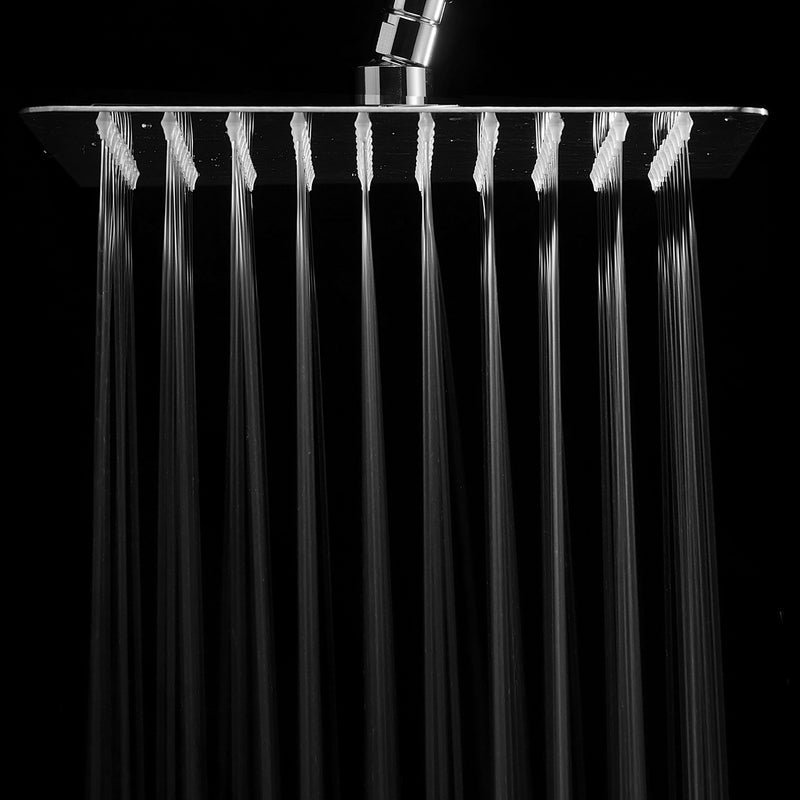 Hotel Spa HotelSpa Giant 10" Stainless Steel Rainfall Square Showerhead with Solid Brass Adjustable Extension Arm - Image 4